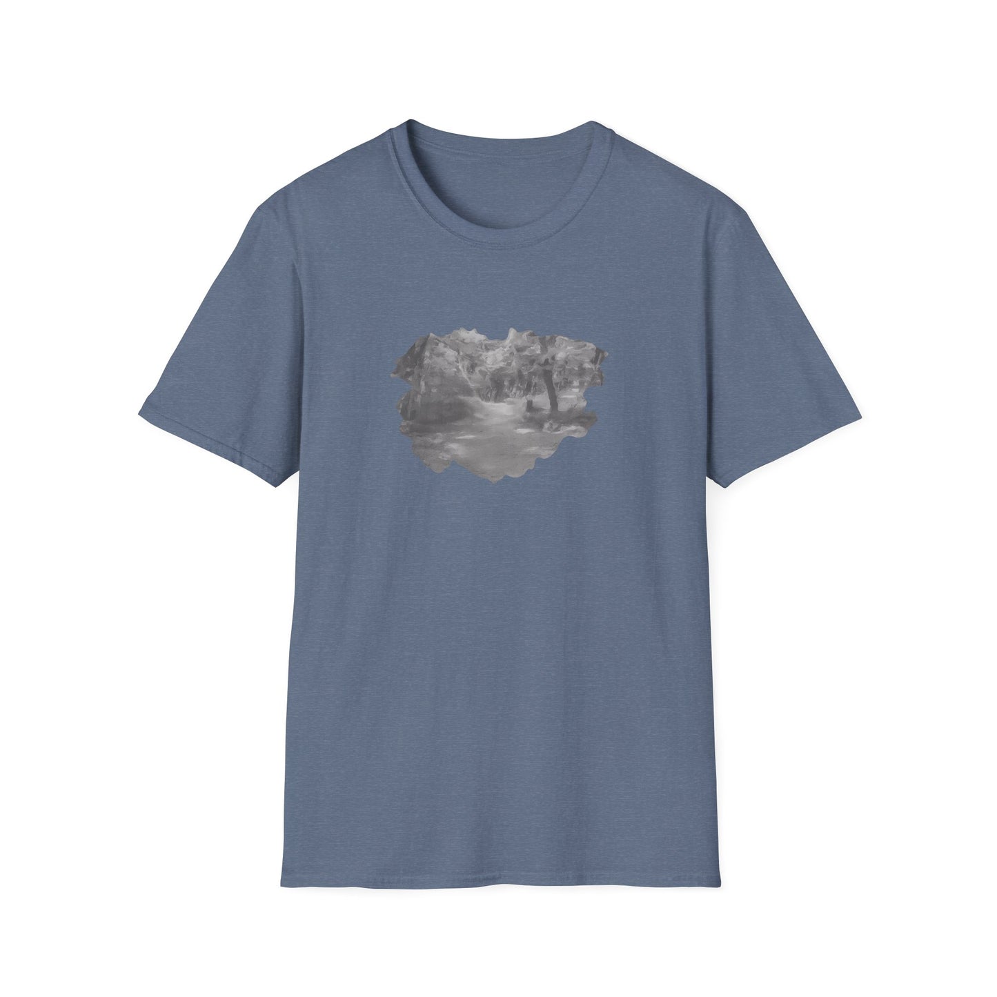 Serene Nature Landscape T-Shirt - Comfortable Unisex Tee, Outdoor Adventures, Nature Lover Gift, Casual Wear, Stylish Spring Top