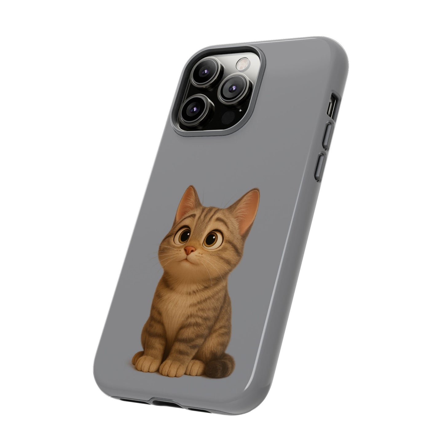 Cute Cat Phone Case, Kawaii Pet Accessory, Gift for Cat Lovers, Animal Phone Cover for Kids, Unique Kitty Design, Birthdays, Holidays