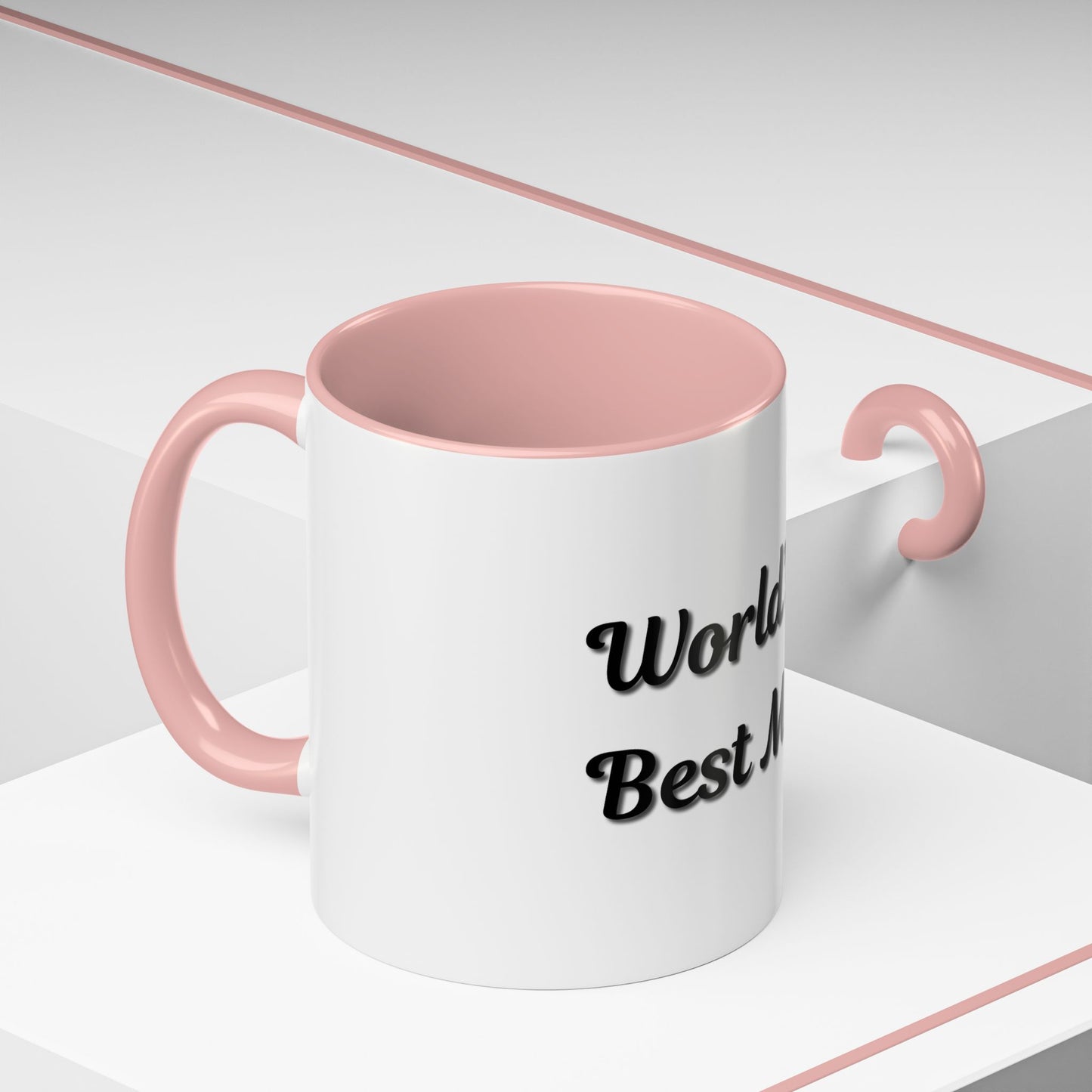 World's Best Mom Accent Coffee Mug - 11oz & 15oz - Perfect Gift for Mother's Day