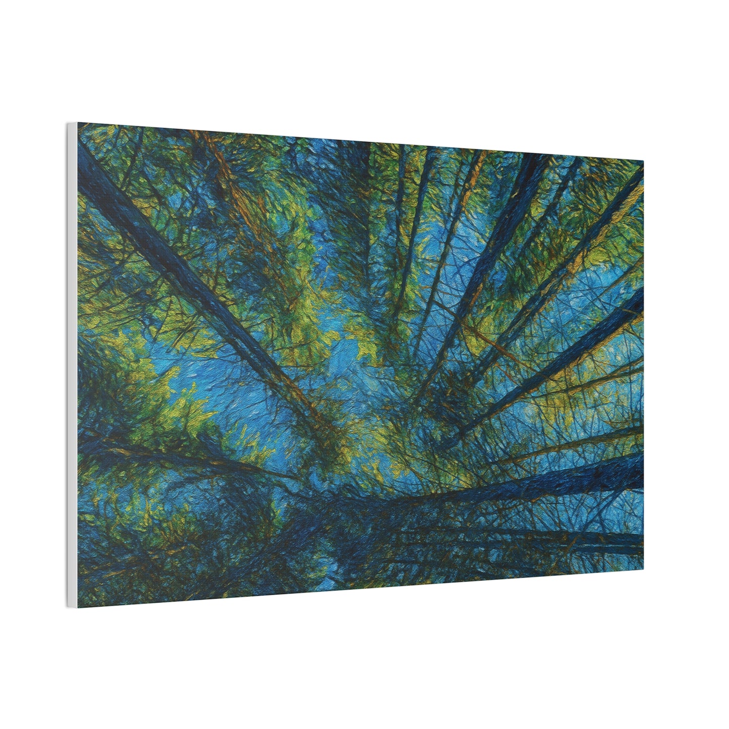 Canvas Wall Art, Forest Perspective Print, Nature Decor, Home & Office Art, Rustic Wall Hanging, Tree Art for Nature Lovers