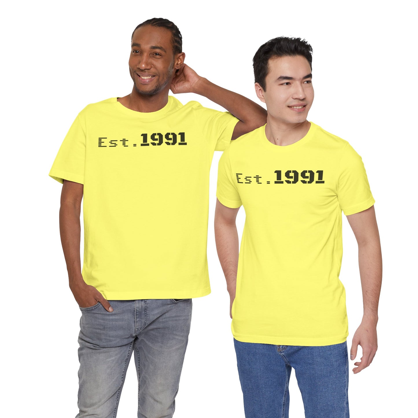 Established 1991 Unisex Jersey Tee | Vintage Anniversary Gift | Casual Wear, Birthday Shirt, Retro Style, Statement Tee, Gift for Him/Her