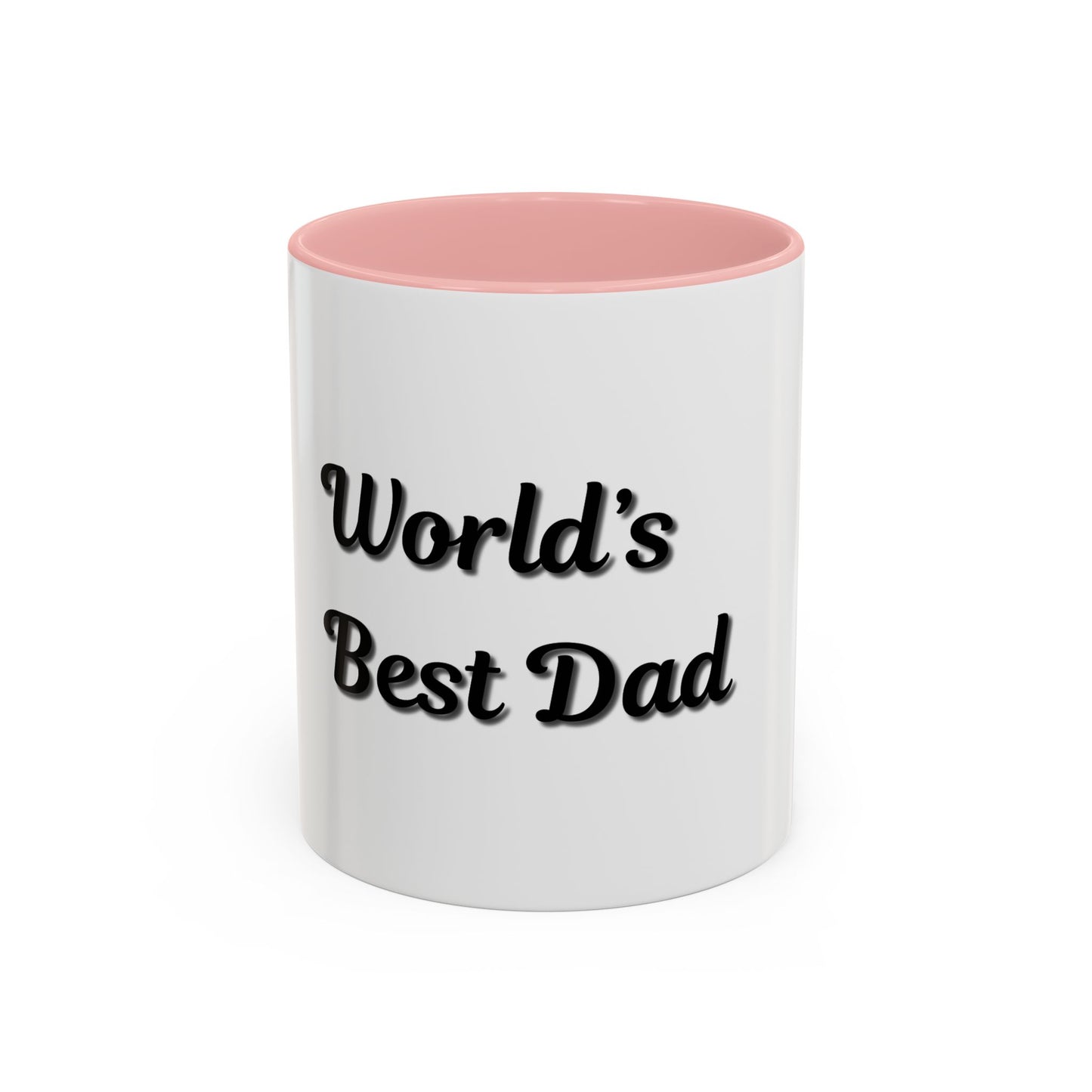 World's Best Dad Accent Coffee Mug - Perfect Gift for Father's Day
