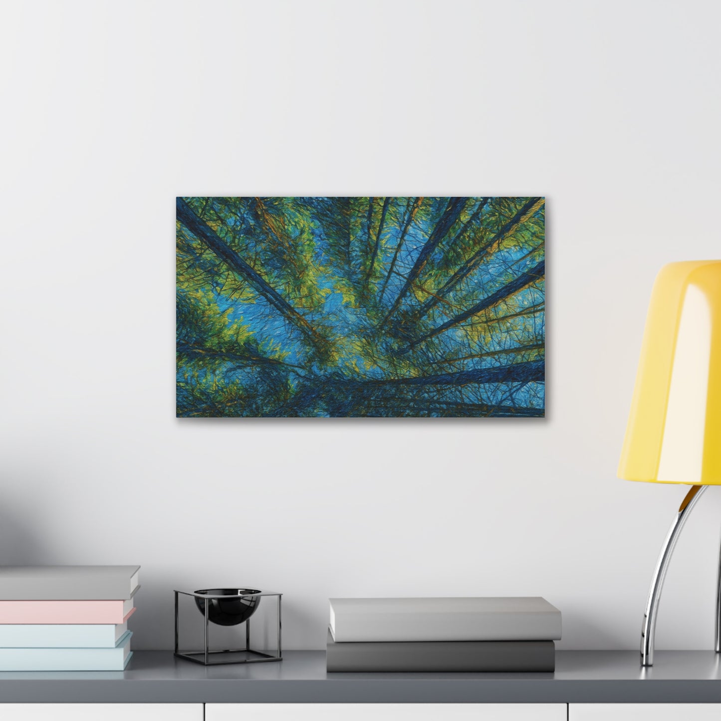Canvas Wall Art, Forest Perspective Print, Nature Decor, Home & Office Art, Rustic Wall Hanging, Tree Art for Nature Lovers
