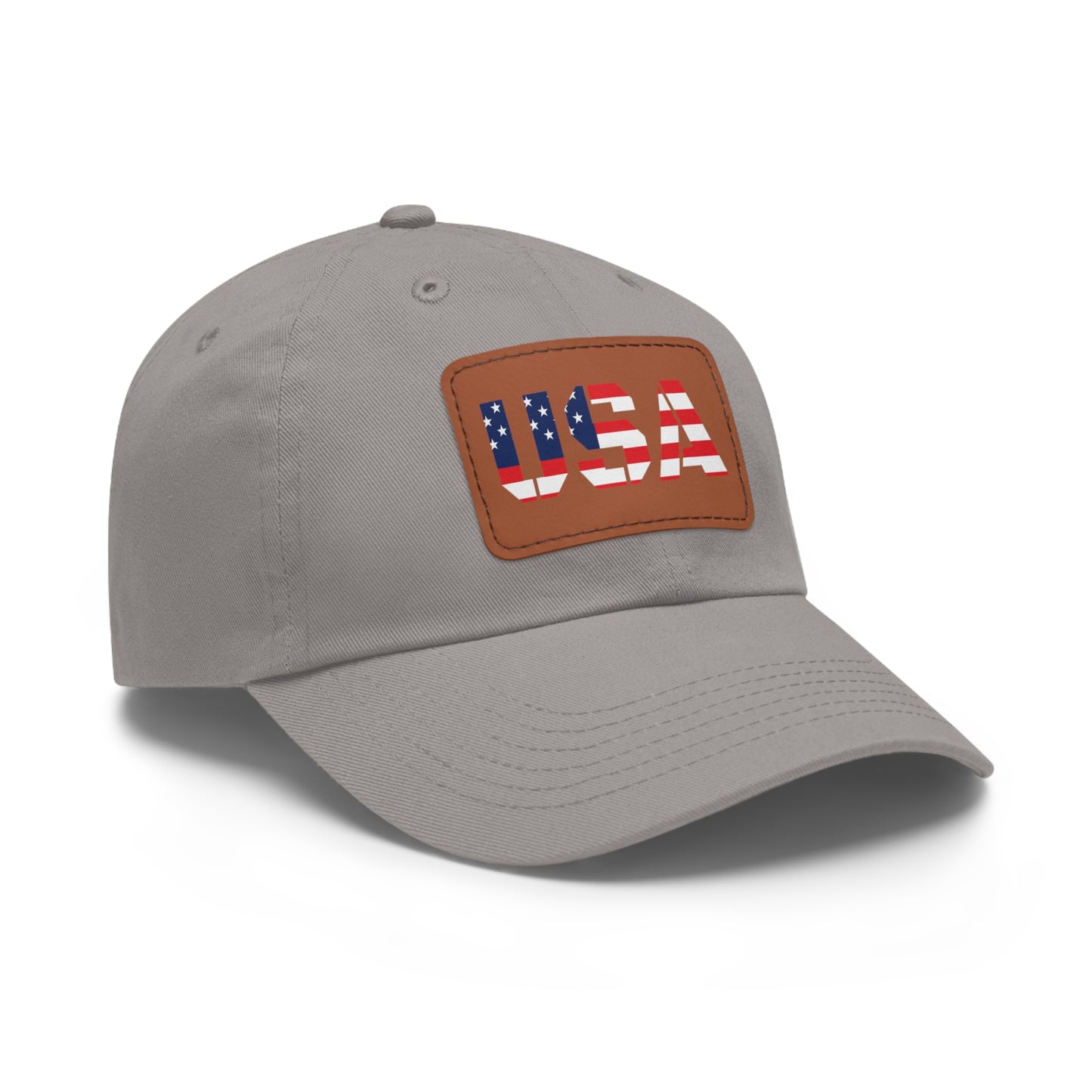 Dad Hat with USA Leather Patch