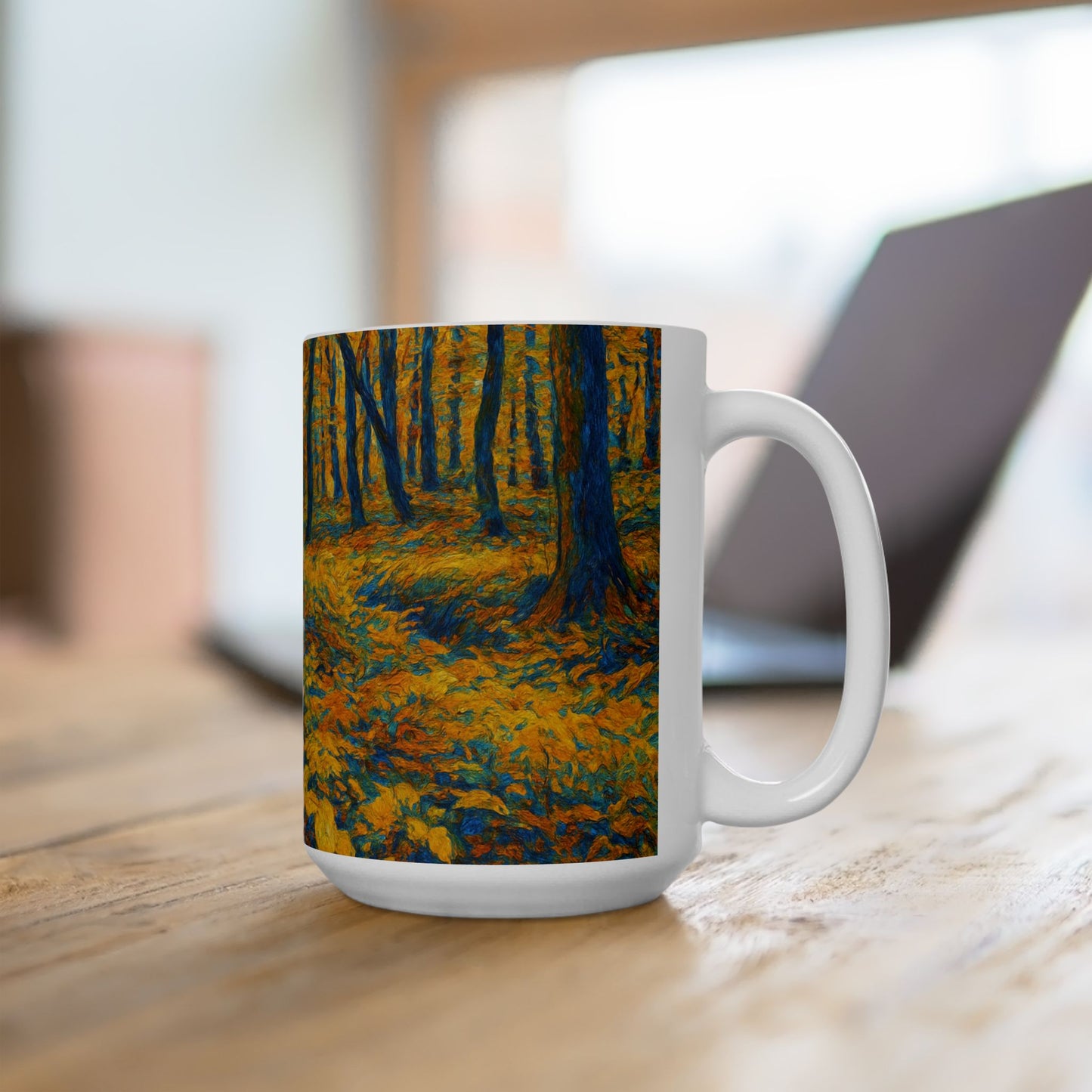 Ceramic Mug - Autumn Forest, Cozy Drinks, Hot Beverages, Nature Lovers Gift, Fall Decor