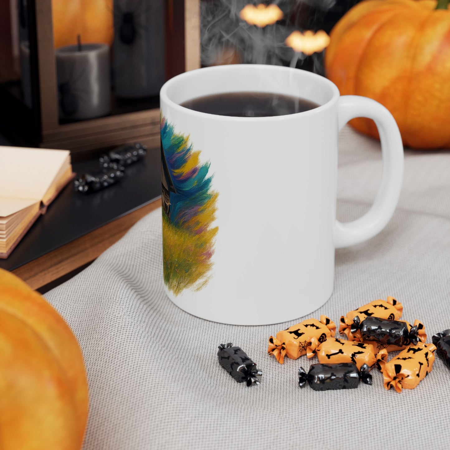 Vibrant Landscape Ceramic Mug for Nature Lovers - Perfect for Coffee, Tea, Gifts, Home Decor, 11oz & 15oz