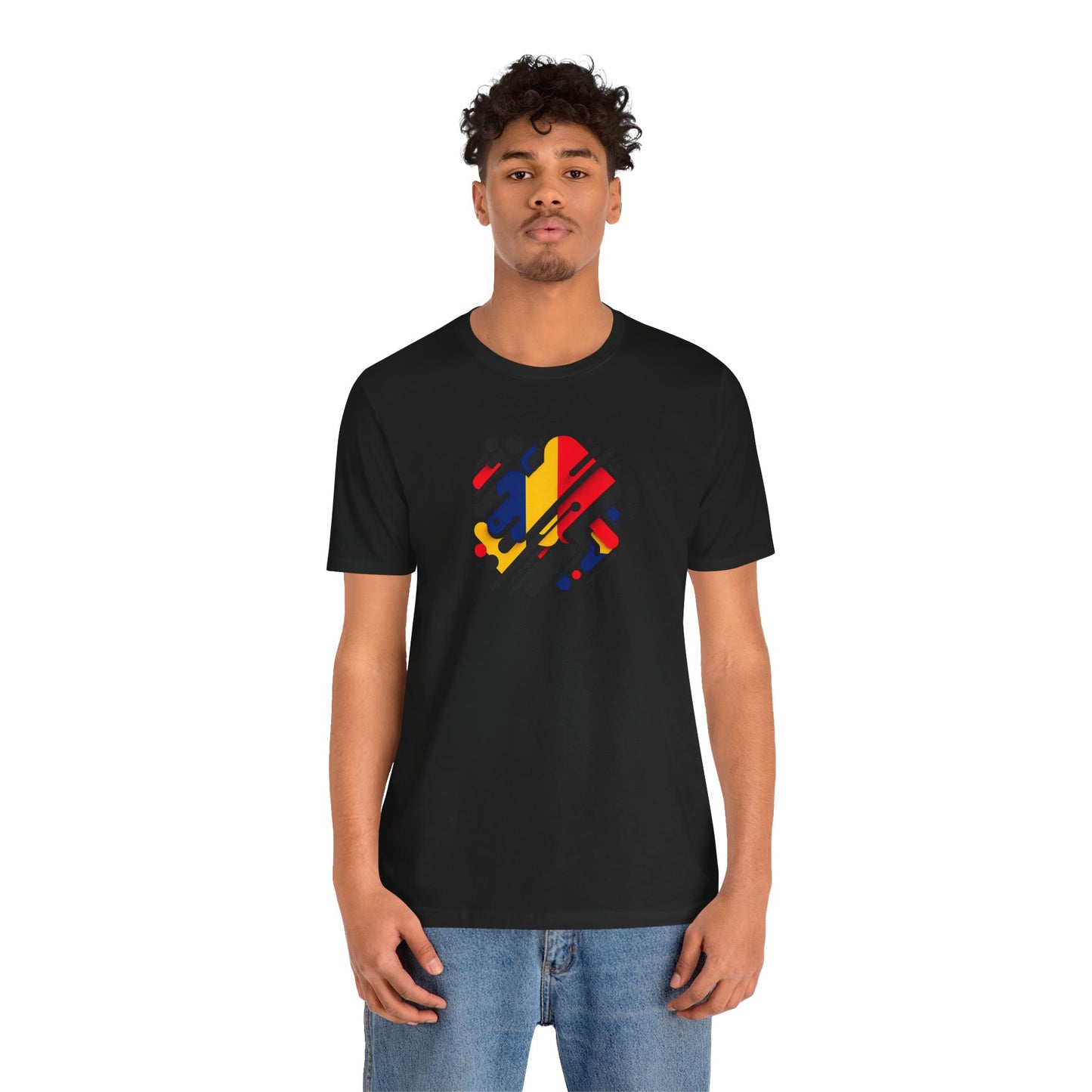 Artistic Heart Unisex Jersey Tee - Vibrant Graphic Tee, Casual Wear, Gift for Art Lovers, Birthday Surprise, Everyday Comfort