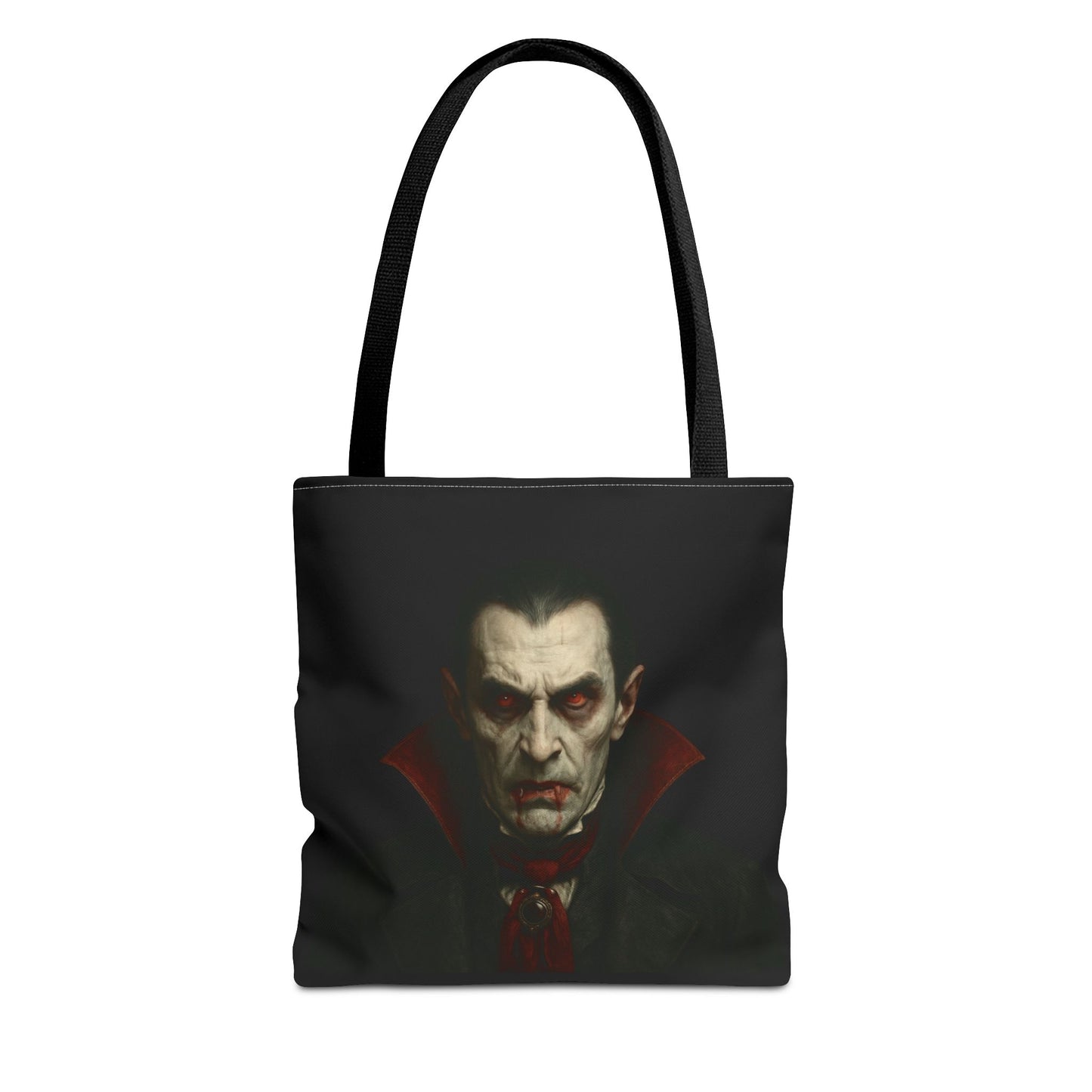 Vampire Haunted Tote Bag, Spooky Shopping Bag, Halloween Accessory, Gothic Style Handbag, Perfect for Halloween Parties, Unisex Tote