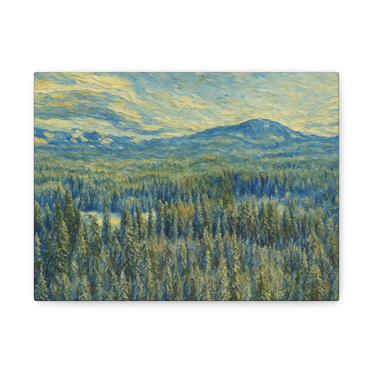 Scenic Landscape Canvas Print, Rustic Home Decor, Wall Art for Nature Lovers, Gift for Art Enthusiasts, Serene Forest Artwork
