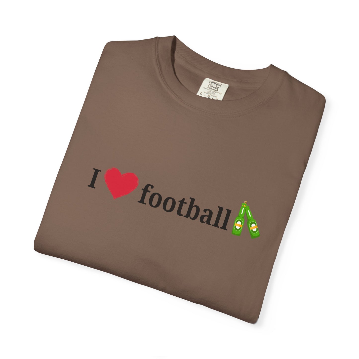 Unisex Football Love Tee - Casual Cotton T-Shirt, Gift for Sports Fans, Comfortable Daily Wear, Perfect for Game Days, Fun Summer Outfits