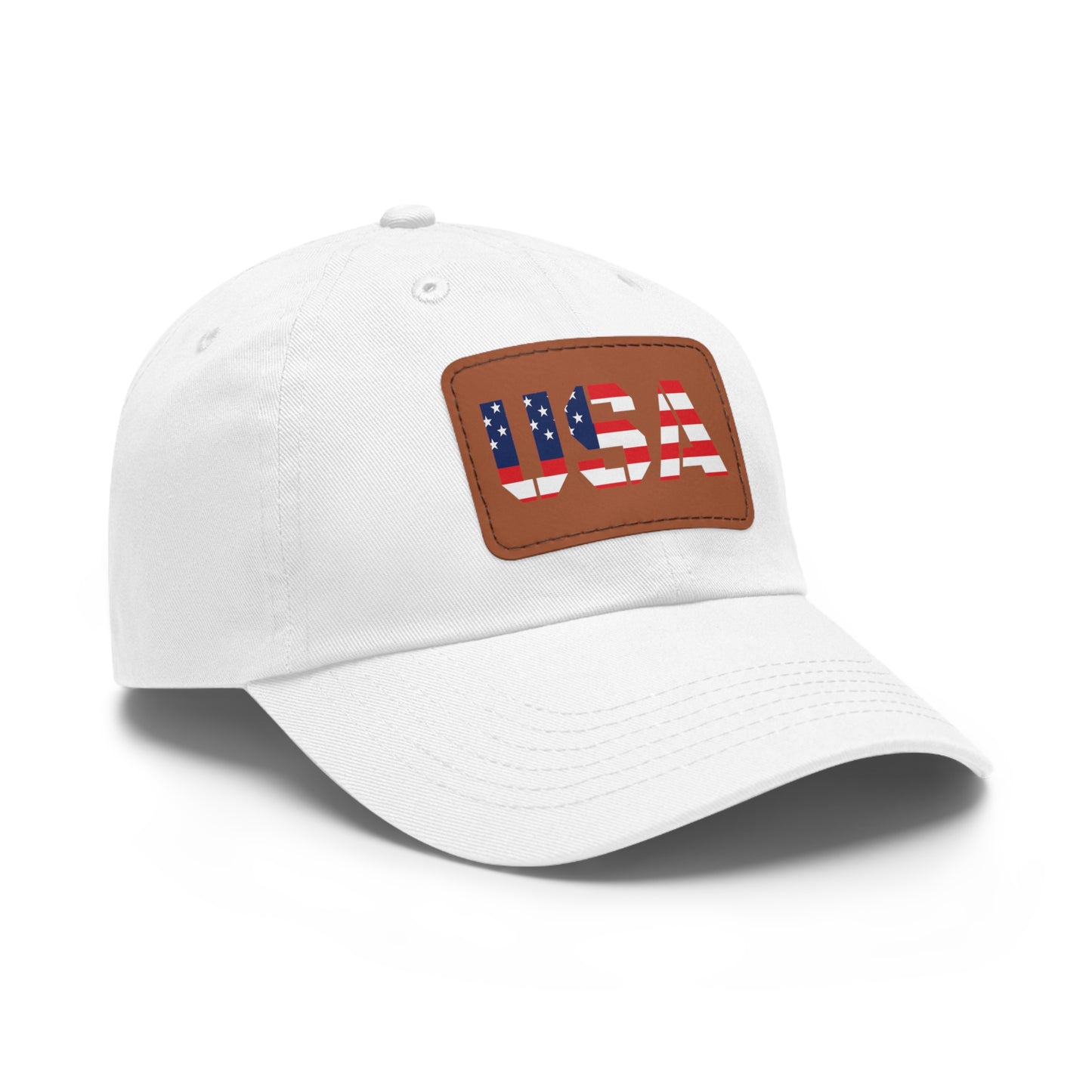 Dad Hat with USA Leather Patch
