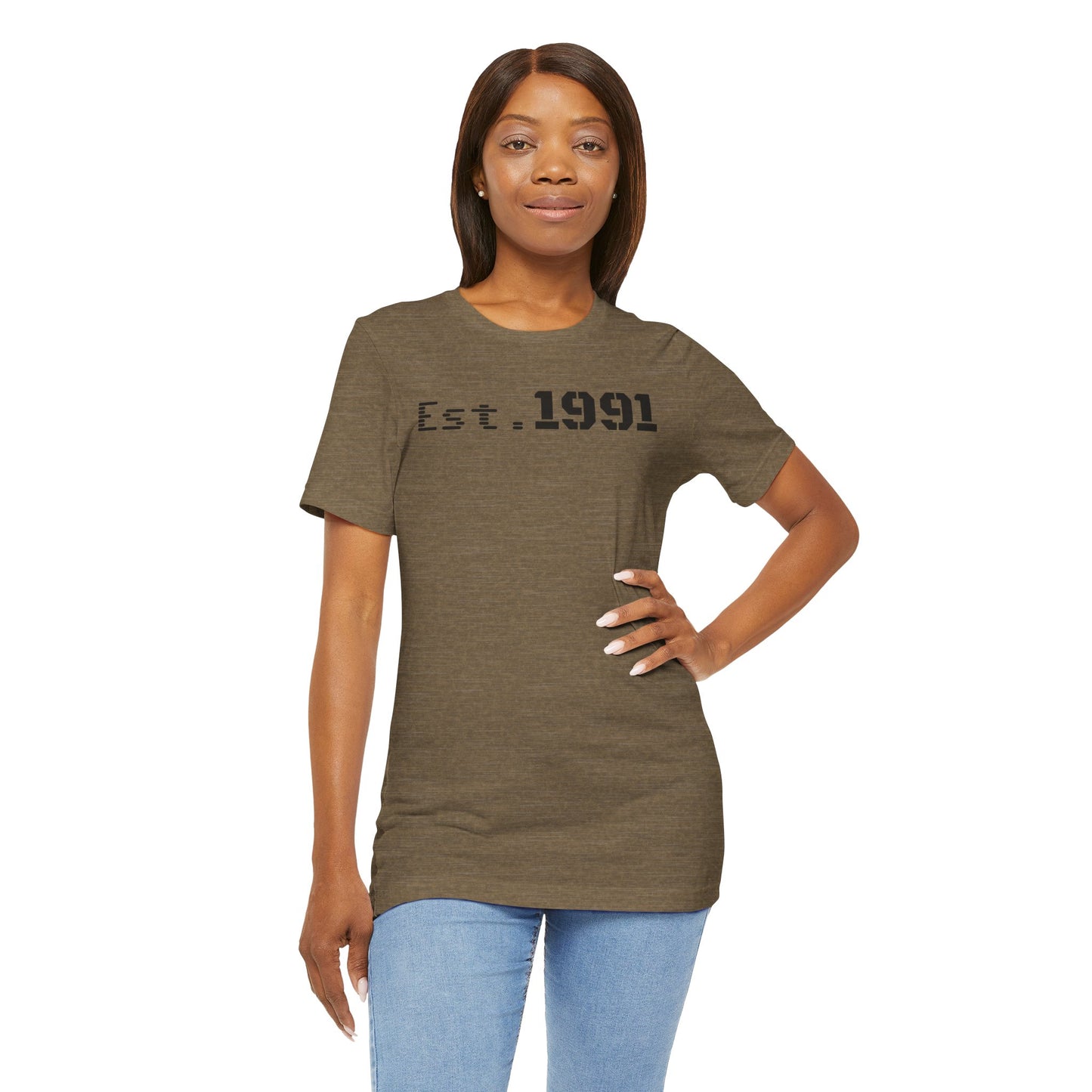 Established 1991 Unisex Jersey Tee | Vintage Anniversary Gift | Casual Wear, Birthday Shirt, Retro Style, Statement Tee, Gift for Him/Her