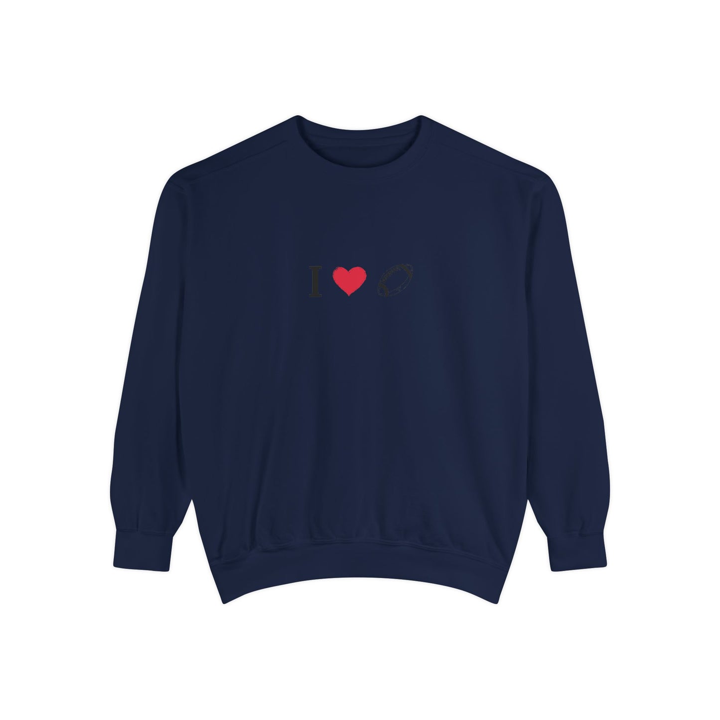 Unisex Sweatshirt, I love Football, Cozy, Perfect for Everyday Wear, Gift Idea for Friends, Couples, and Special Occasions