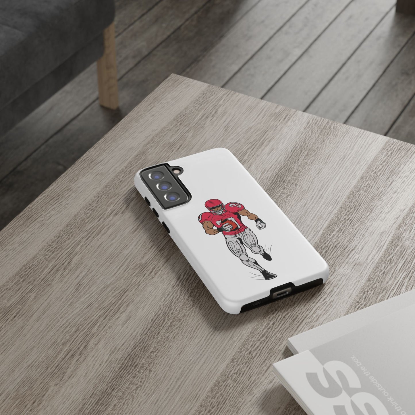 Football Player Tough Case, Sports Phone Cover, Athlete Gift, Tough Phone Case, Fall Sports, Football Lover's Accessory