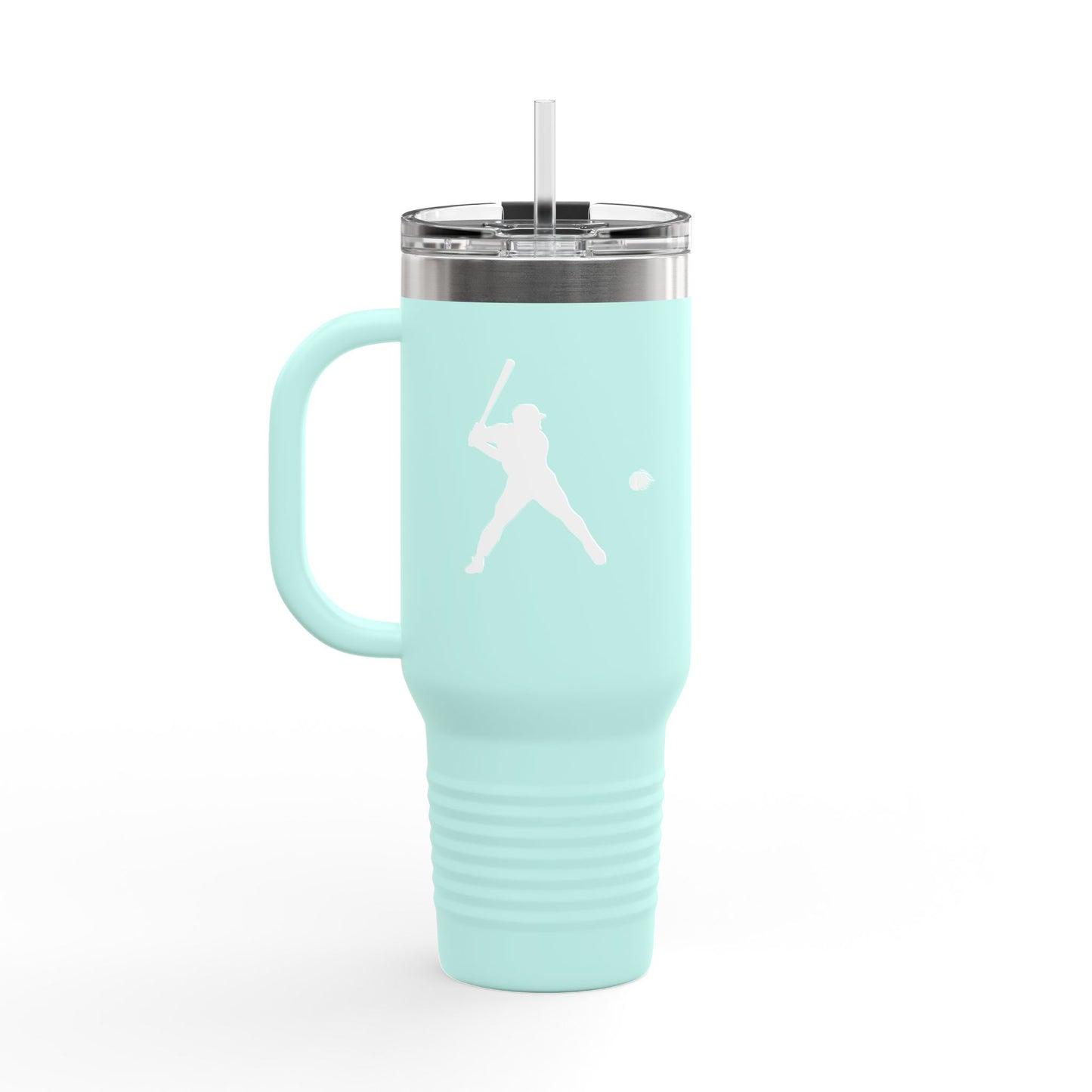 Baseball-Themed Insulated Travel Mug, Perfect for Fans & Athletes, Gift for Sports Lovers, 40oz Drinkware for Home & Road