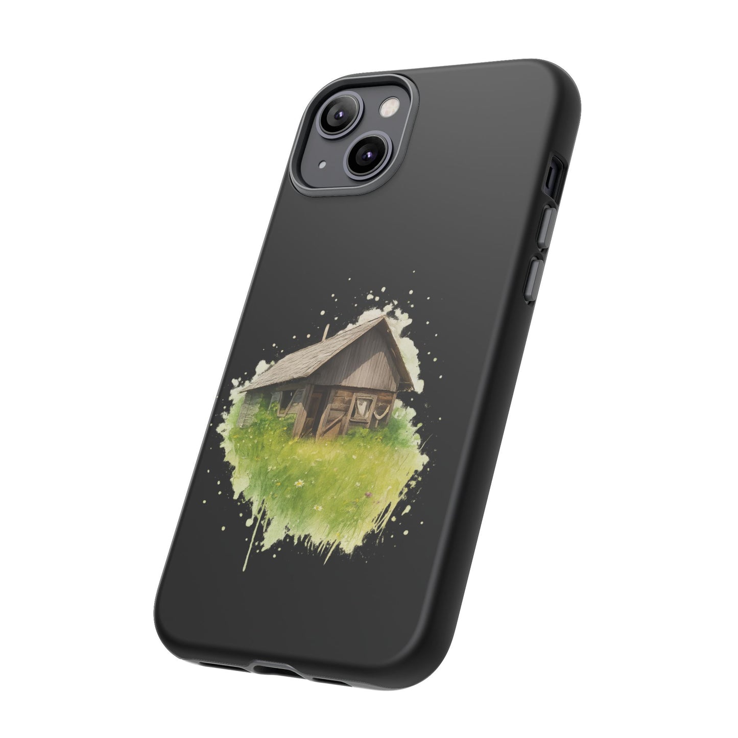 Rustic Farmhouse Phone Case, Cute Cottage Design, Tough Cases for Nature Lovers, Eco-Friendly Gift, Customizable Tech Accessories