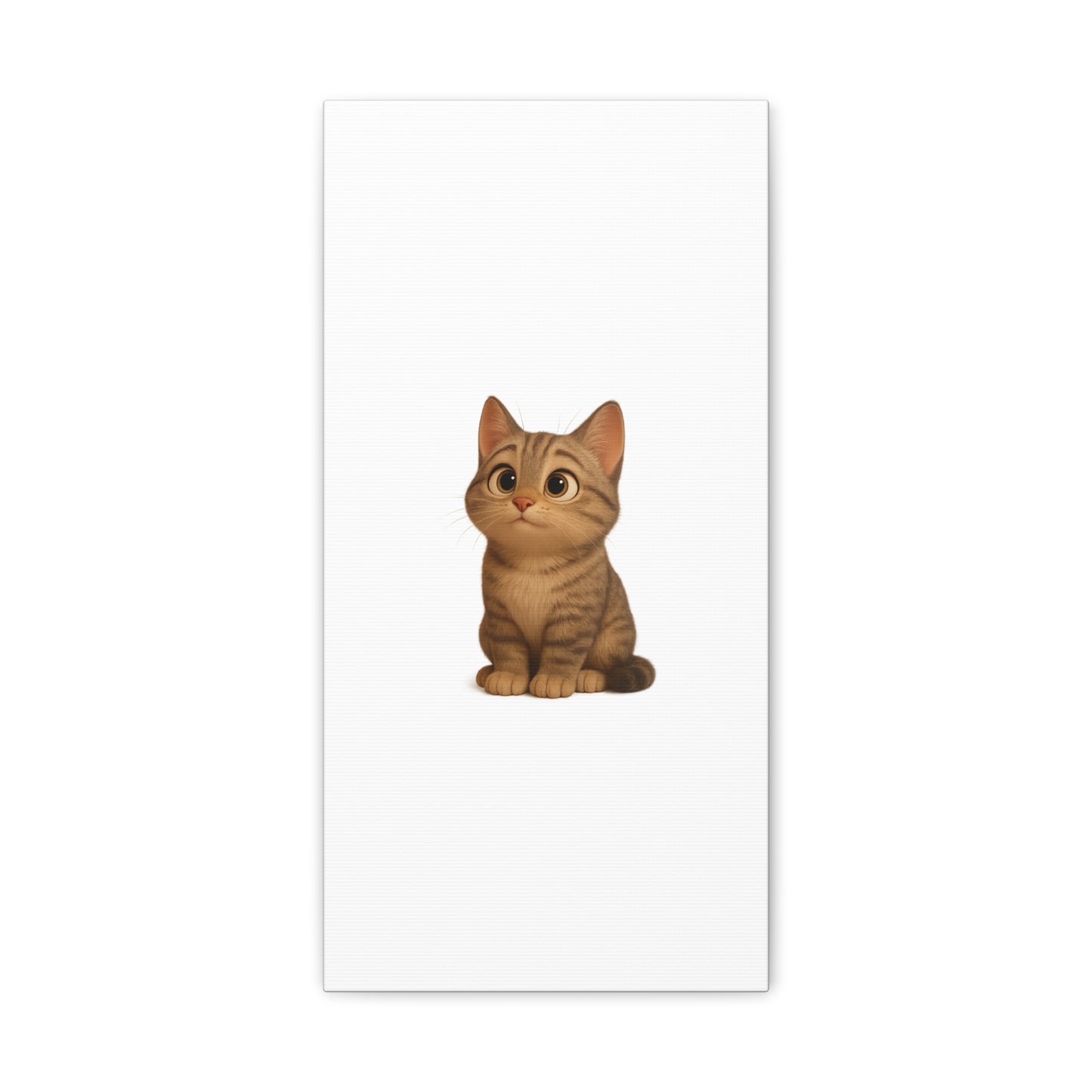 Adorable Cat Canvas Art, Cute Cat Wall Decor, Pet Lover Gift, Nursery Wall Art, Animal Print, Modern Home Decor