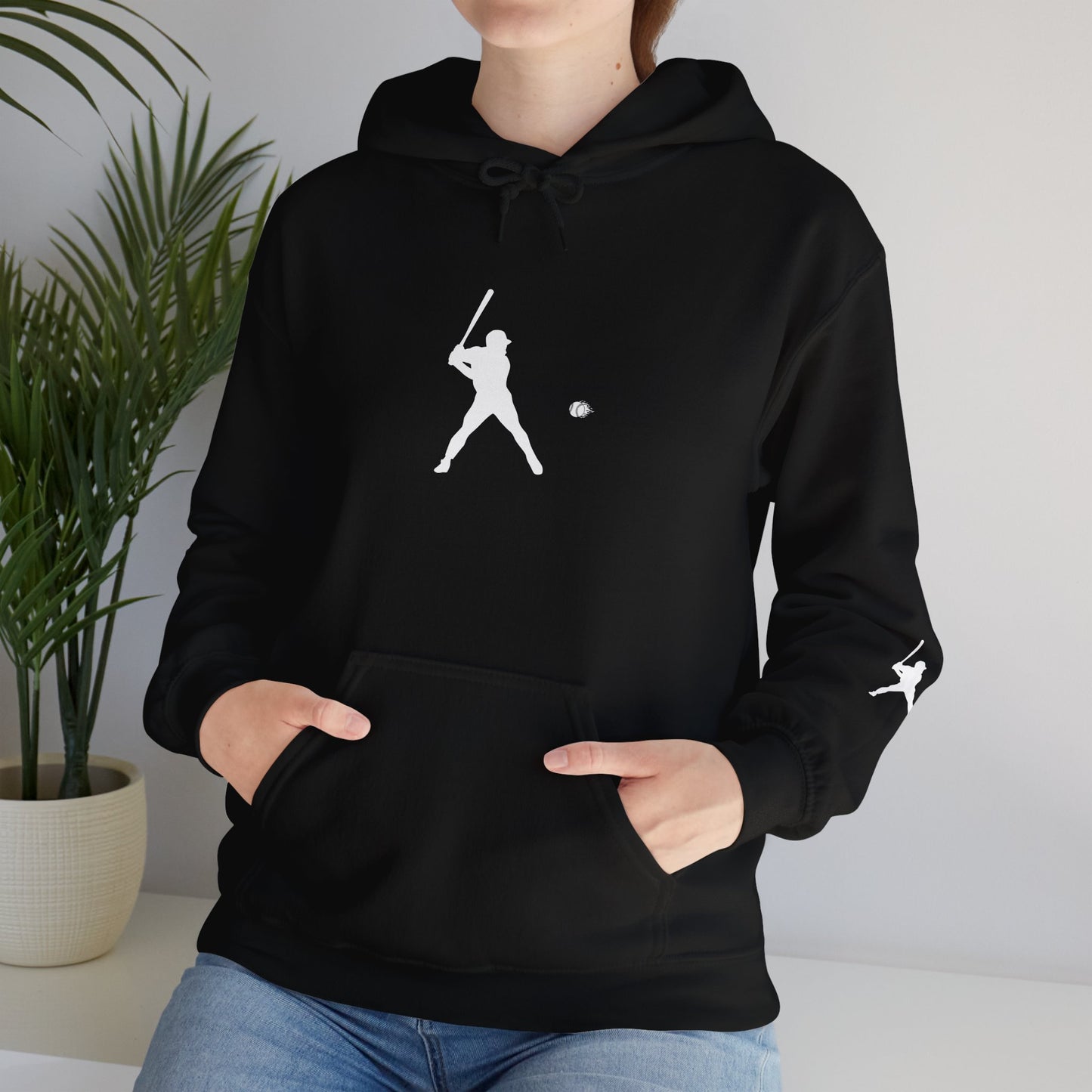 Sporty Unisex Baseball Hooded Sweatshirt, Casual Hoodie for Athletes, Perfect for Gifts, Comfy Streetwear, Ideal for Sports Events, Personal Use