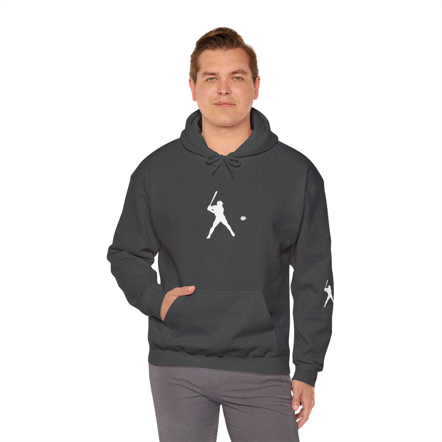 Sporty Unisex Baseball Hooded Sweatshirt, Casual Hoodie for Athletes, Perfect for Gifts, Comfy Streetwear, Ideal for Sports Events, Personal Use