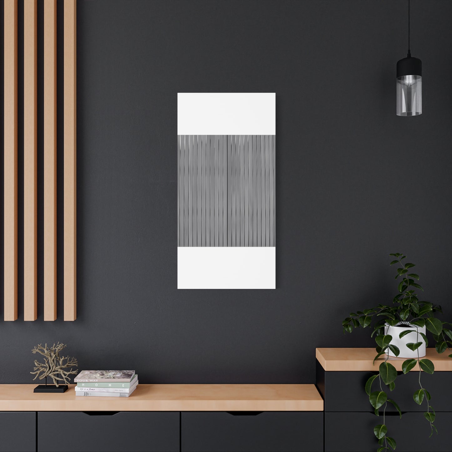 Modern Striped Canvas Art - 1.25" Stretched Wall Decor