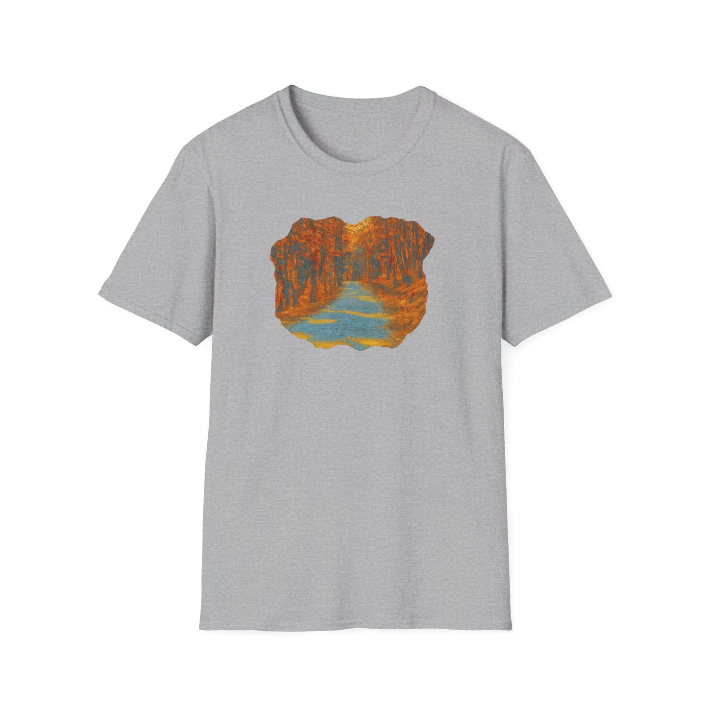 Nature-Inspired Unisex Softstyle T-Shirt, Outdoor Lover Gift, Casual Wear, Ideal for Hiking, Nature Trips, Unique Graphic Tee