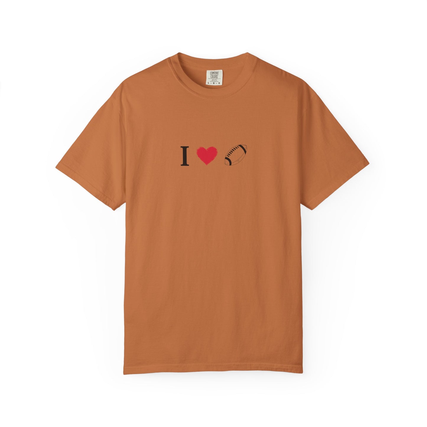 I Love Football T-Shirt - Unisex Cotton Tee, Fun Gift for Friends, Casual Style, Birthday Present, Summer Apparel