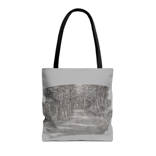 Scenic Path Tote Bag, Reversible Tote, Eco-Friendly Shopper, Outdoor Adventure Bag, Gift for Nature Lovers, Stylish Carryall