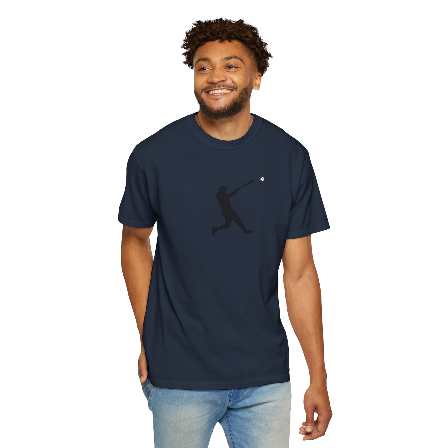 Sporty Garment-Dyed T-Shirt for Baseball Lovers, Casual Tee, Unisex Sports Shirt, Perfect Gift for Athletes, Outdoor Activities