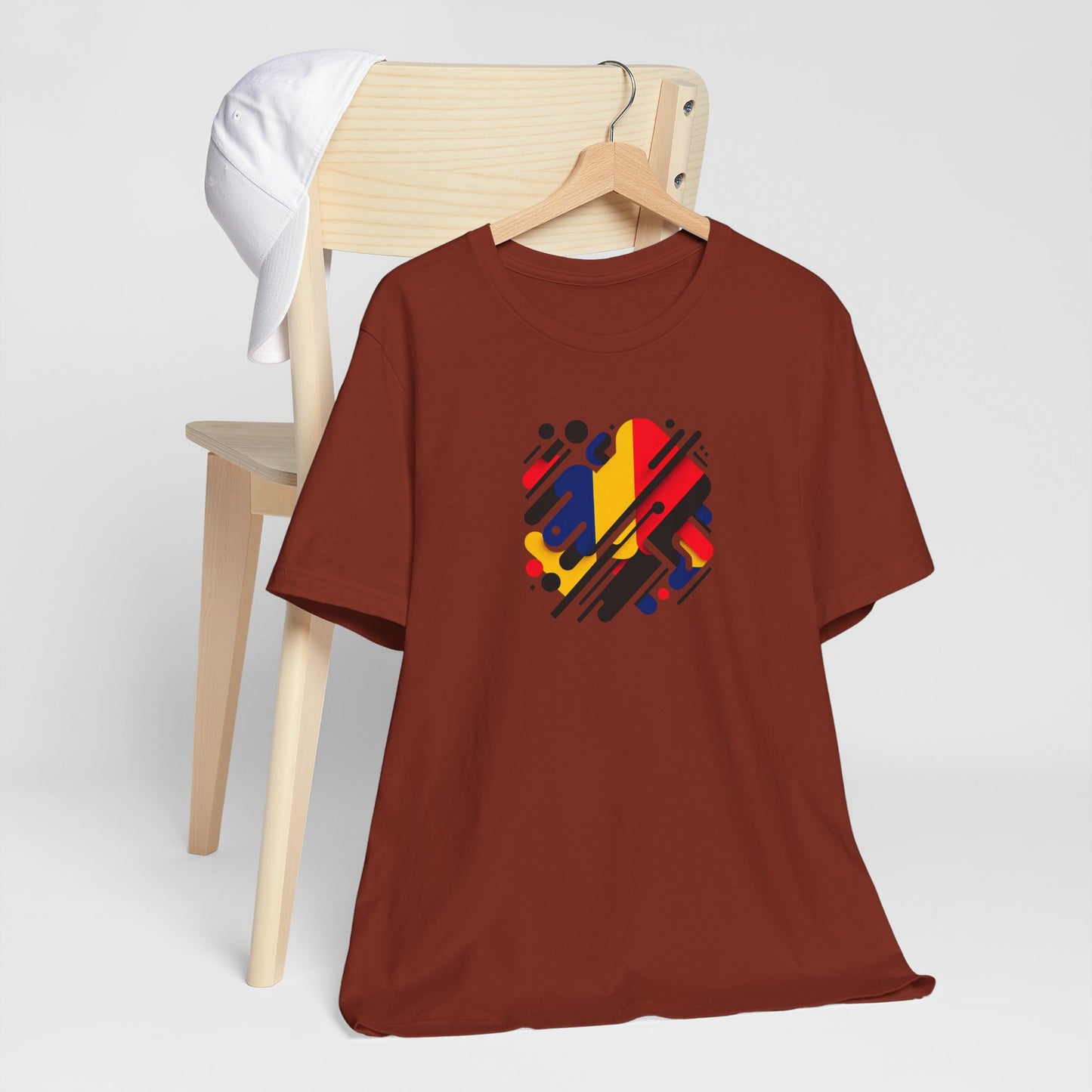 Artistic Heart Unisex Jersey Tee - Vibrant Graphic Tee, Casual Wear, Gift for Art Lovers, Birthday Surprise, Everyday Comfort
