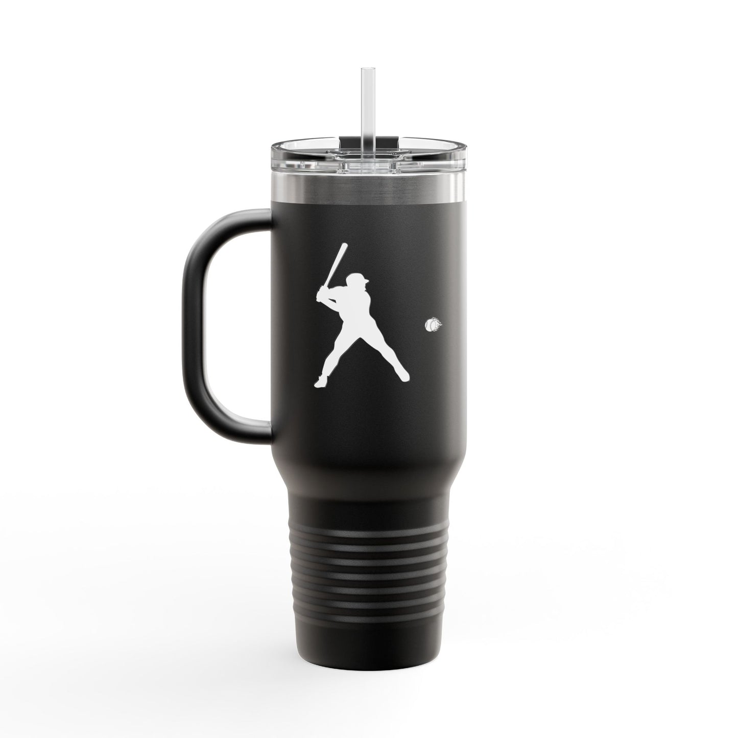 Baseball-Themed Insulated Travel Mug, Perfect for Fans & Athletes, Gift for Sports Lovers, 40oz Drinkware for Home & Road