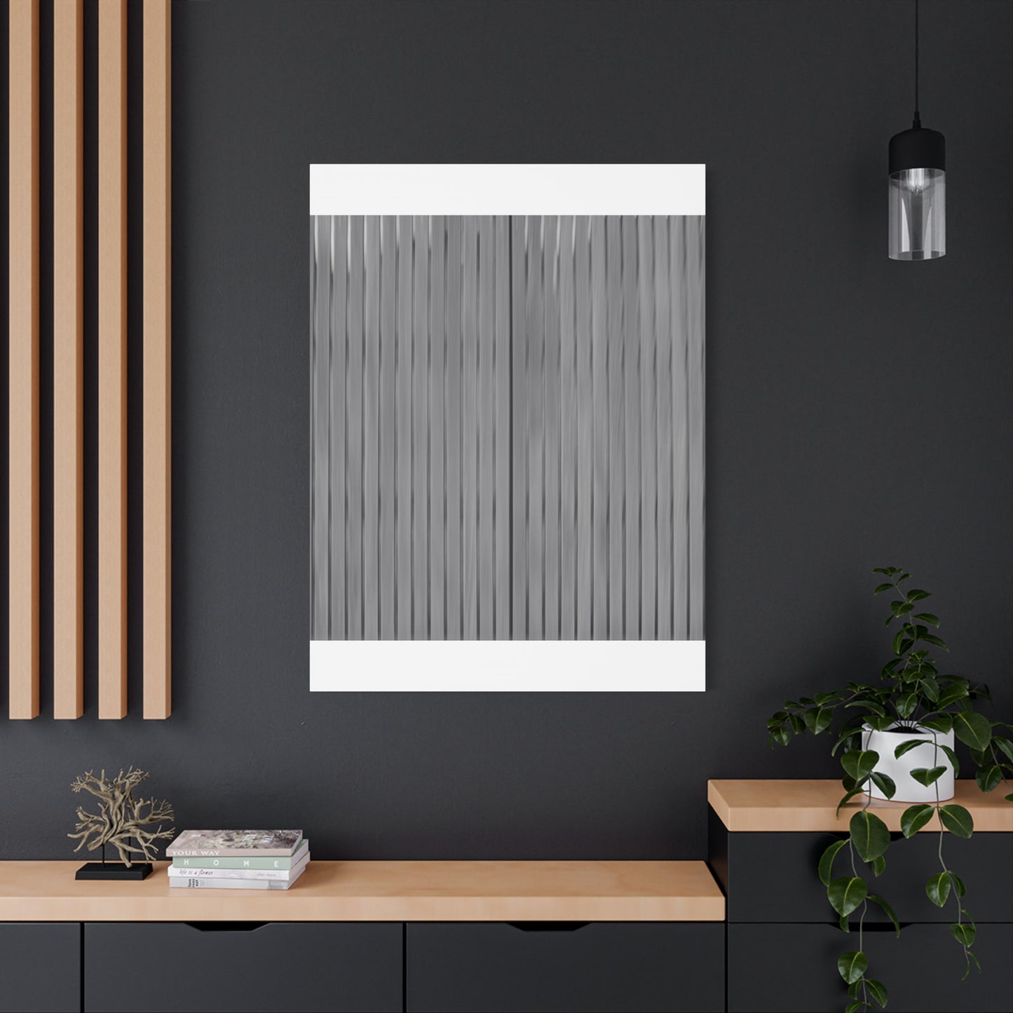Modern Striped Canvas Art - 1.25" Stretched Wall Decor