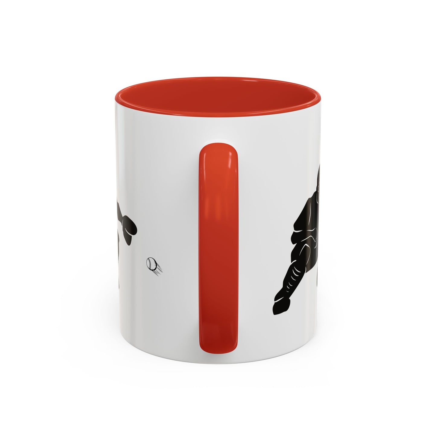 Baseball Catcher Coffee Mug, Sports Gift for Coaches, Black Accent Mug for Fans, Perfect for Birthdays & Celebrations, Unique Cup