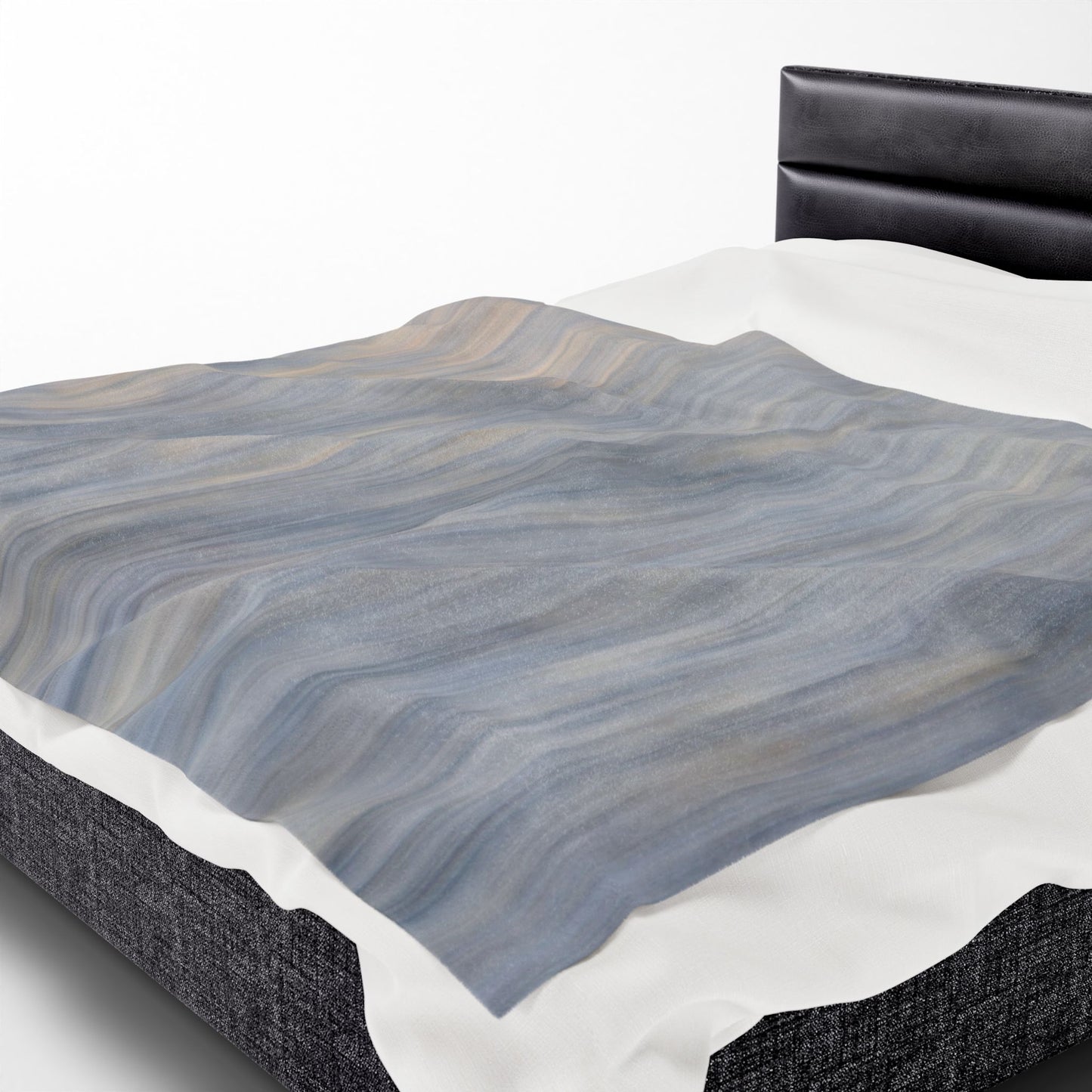 Cozy Velveteen Plush Blanket - Soft Textured Throw for Relaxation & Comfort