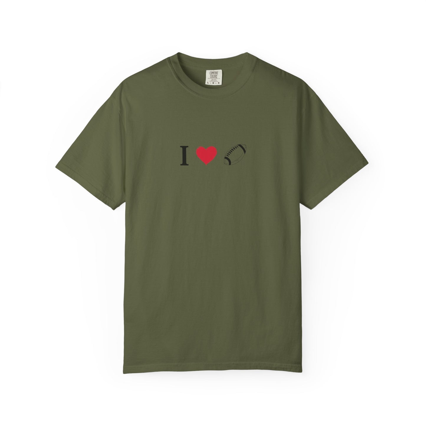 I Love Football T-Shirt - Unisex Cotton Tee, Fun Gift for Friends, Casual Style, Birthday Present, Summer Apparel