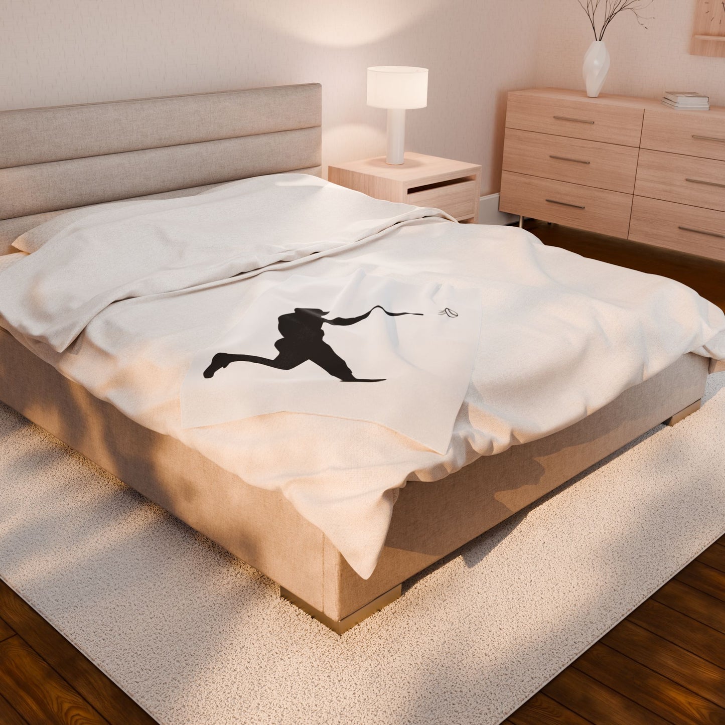 Baseball Velveteen Plush Blanket, Cozy Sports Throw, Soft Blanket for Fans, Great Gift for Baseball Lovers, Home Decor