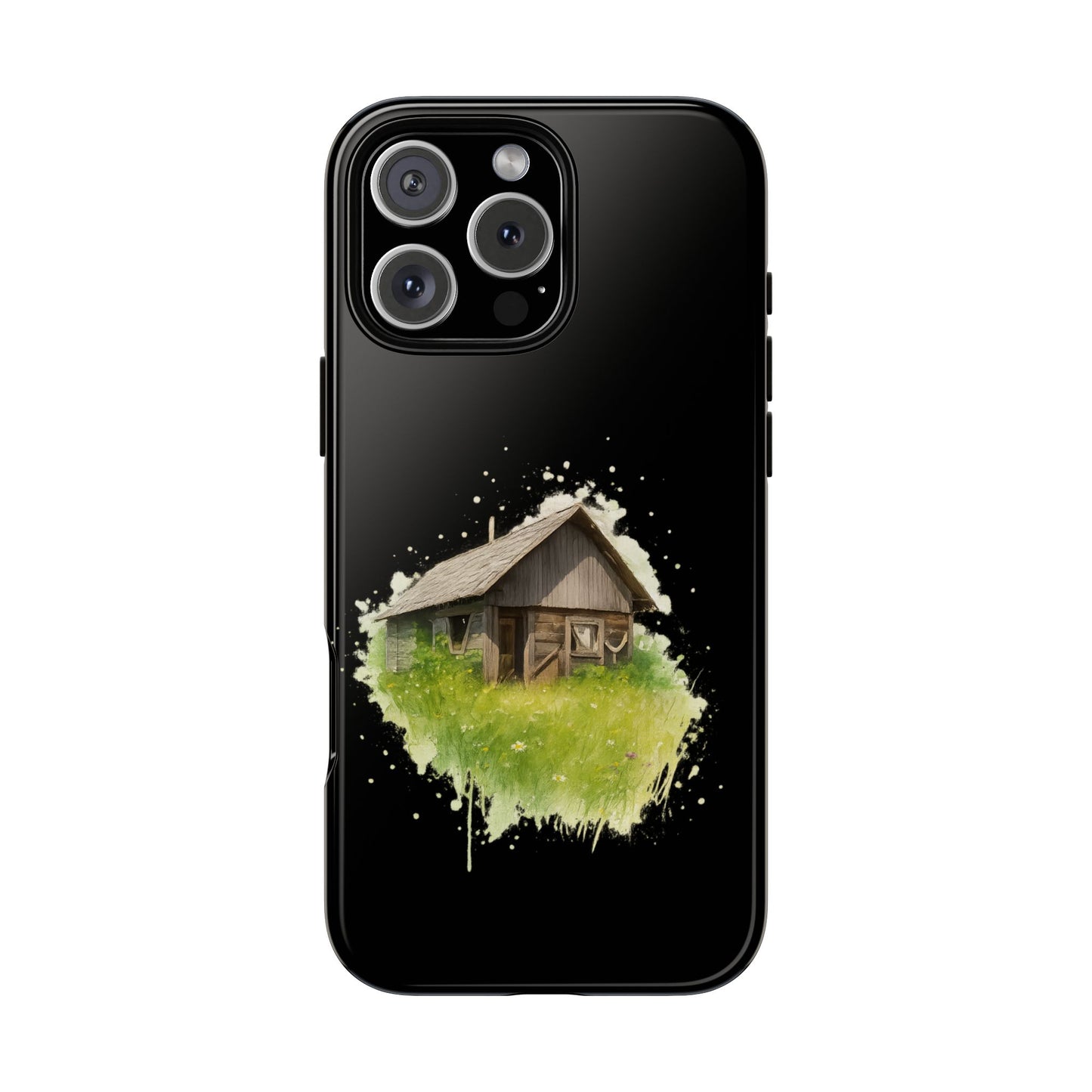 Rustic Farmhouse Phone Case, Cute Cottage Design, Tough Cases for Nature Lovers, Eco-Friendly Gift, Customizable Tech Accessories