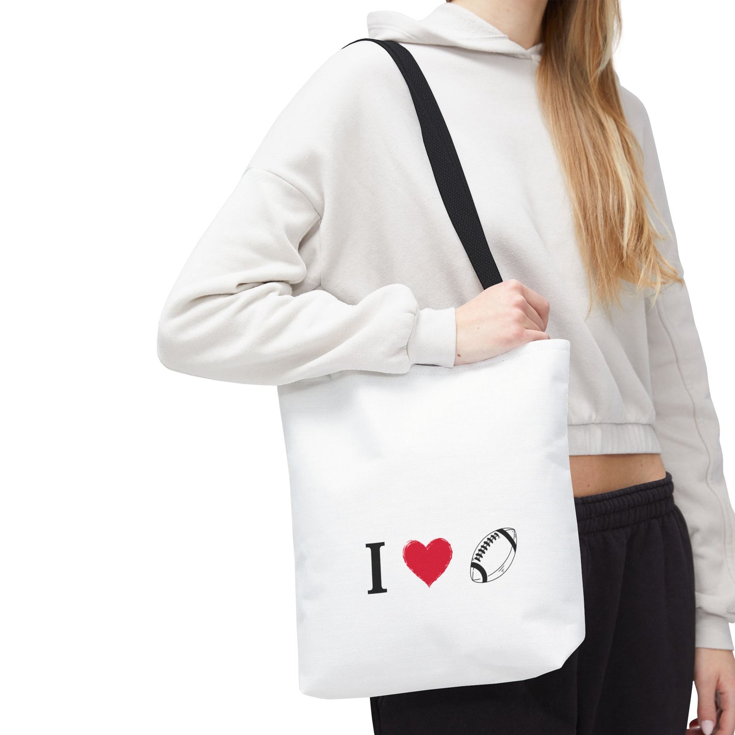 Football Lover's Tote Bag - Perfect for Game Day, Sports Events, Gifts for Fans, Eco-Friendly Carryall, Personal Use, Travel Bag