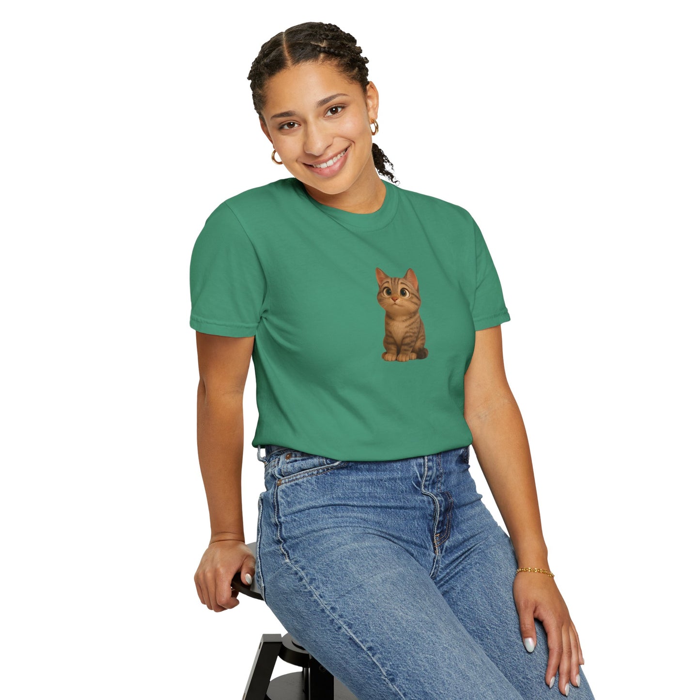 Cute Cat Graphic T-Shirt, Casual Wear, Cat Lover Gift, Everyday Tee, Animal Lover Apparel, Perfect for Birthdays & Holidays