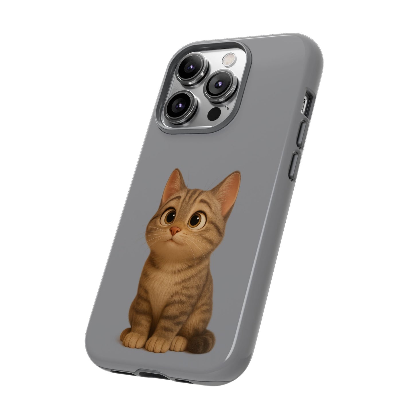 Cute Cat Phone Case, Kawaii Pet Accessory, Gift for Cat Lovers, Animal Phone Cover for Kids, Unique Kitty Design, Birthdays, Holidays