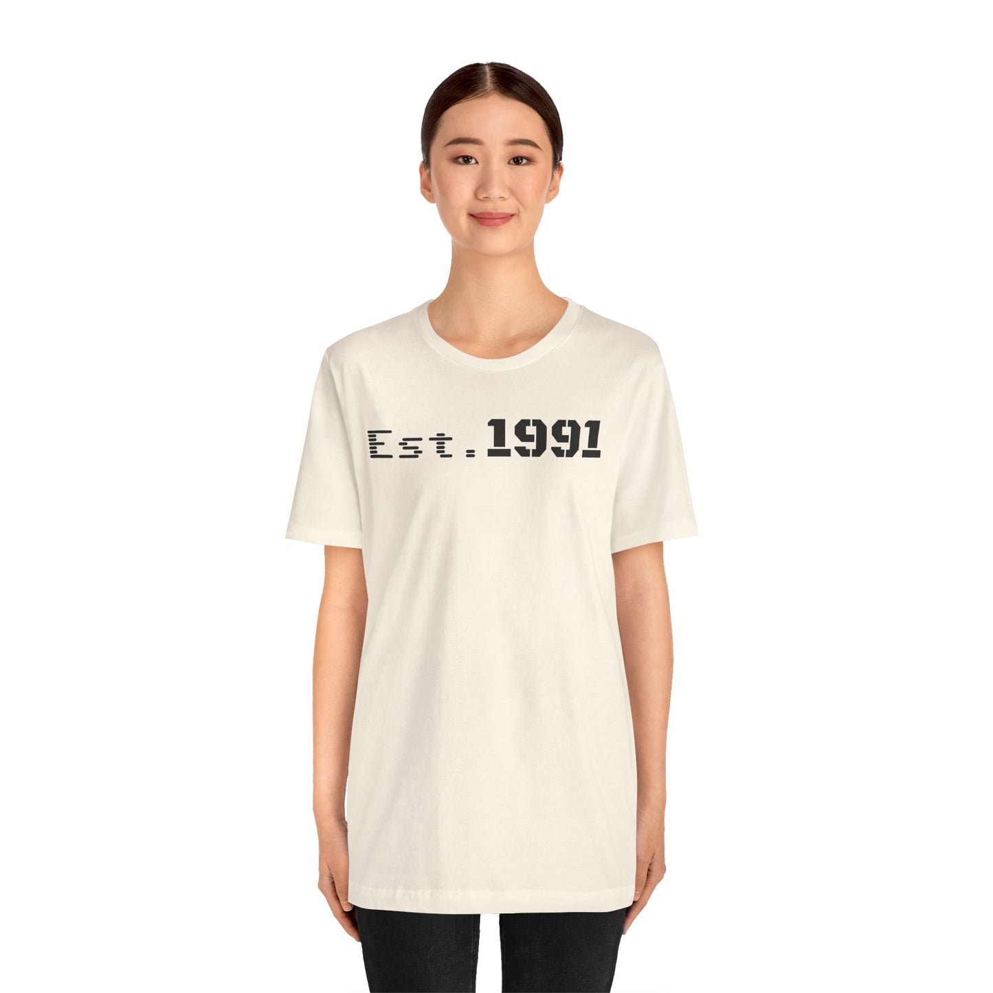 Established 1991 Unisex Jersey Tee | Vintage Anniversary Gift | Casual Wear, Birthday Shirt, Retro Style, Statement Tee, Gift for Him/Her
