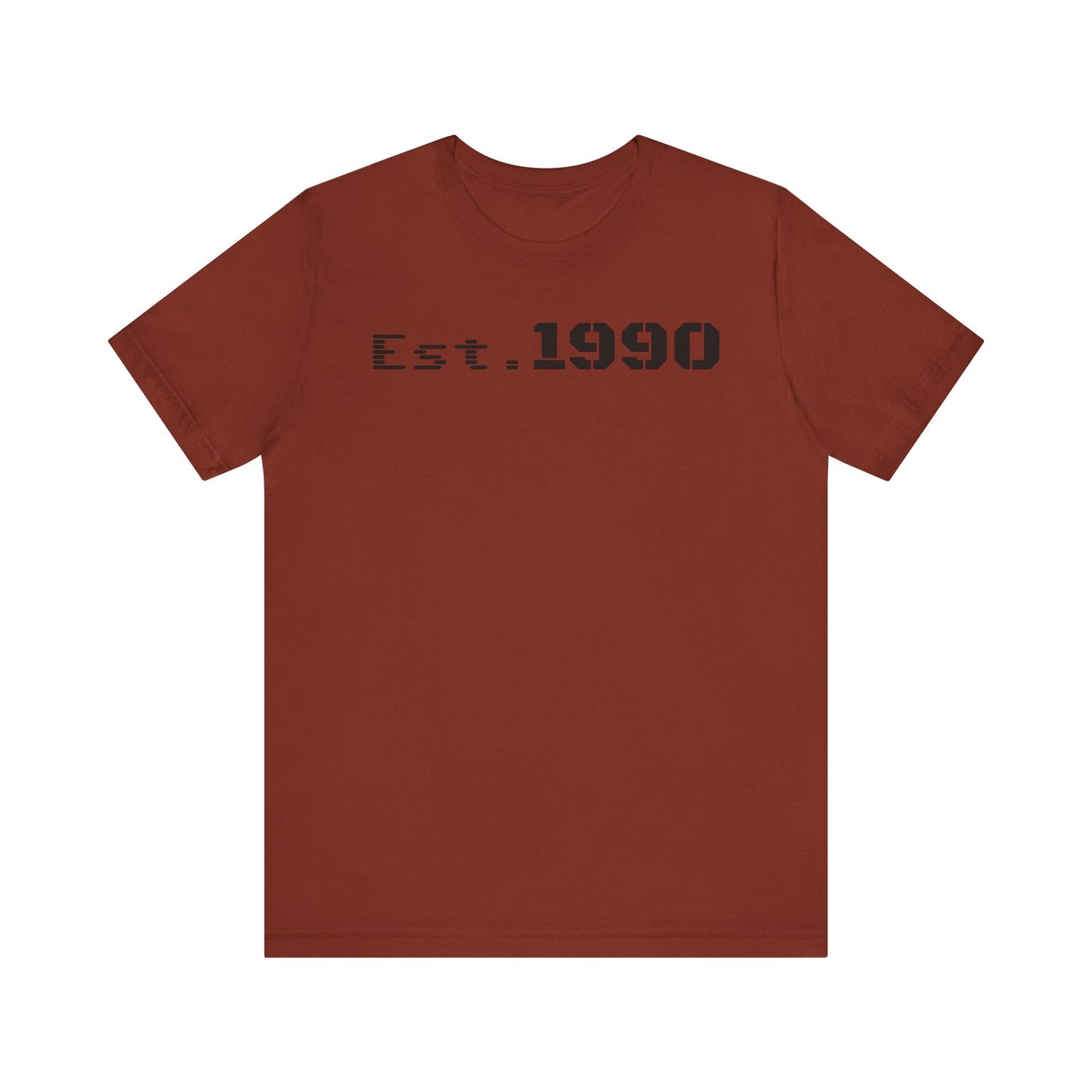 Unisex Est. 1990 Nostalgic Jersey Tee - Perfect Gift, Vintage Style, Retro Fashion, Birthday Celebration, Casual Wear