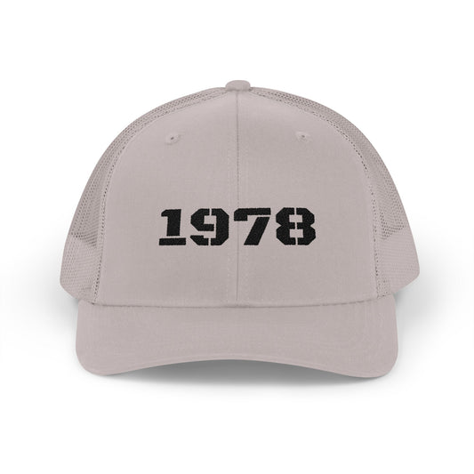 Vintage 1978 Snapback Trucker Cap | Retro Style Hat for 45th Birthday Celebration, Cool Gift for Him or Her, Summer Fashion Accessory