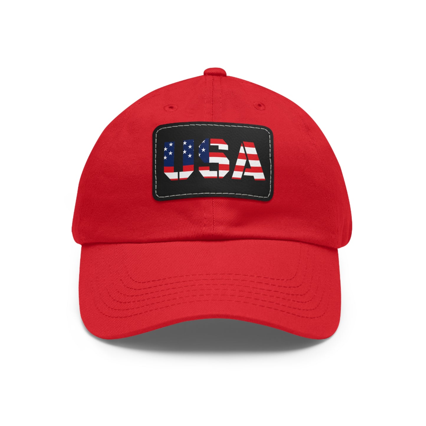 Dad Hat with USA Leather Patch