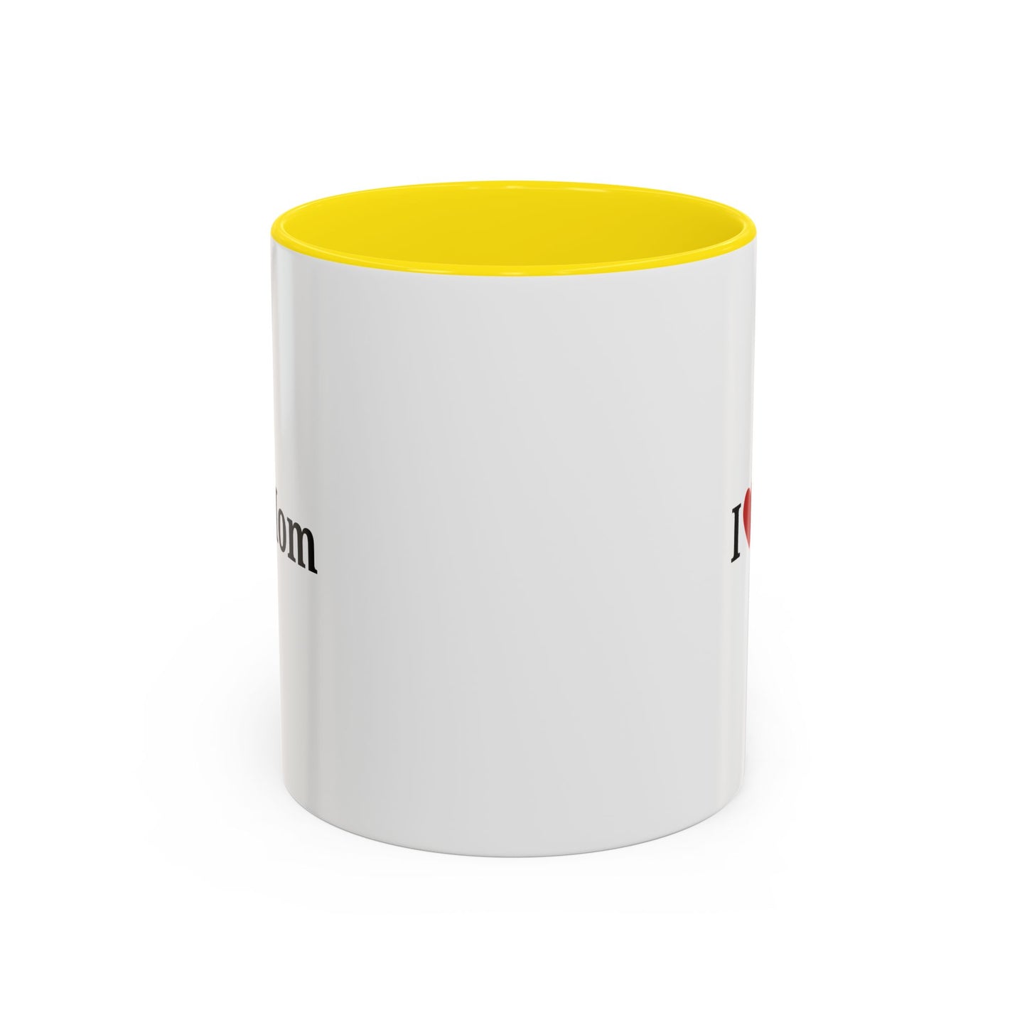 I Love Mom Accent Coffee Mug - Perfect Gift for Mother's Day & Special Occasions