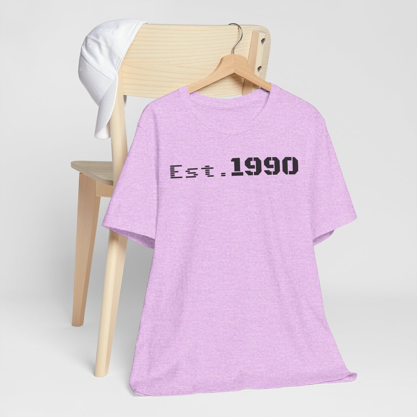 Unisex Est. 1990 Nostalgic Jersey Tee - Perfect Gift, Vintage Style, Retro Fashion, Birthday Celebration, Casual Wear