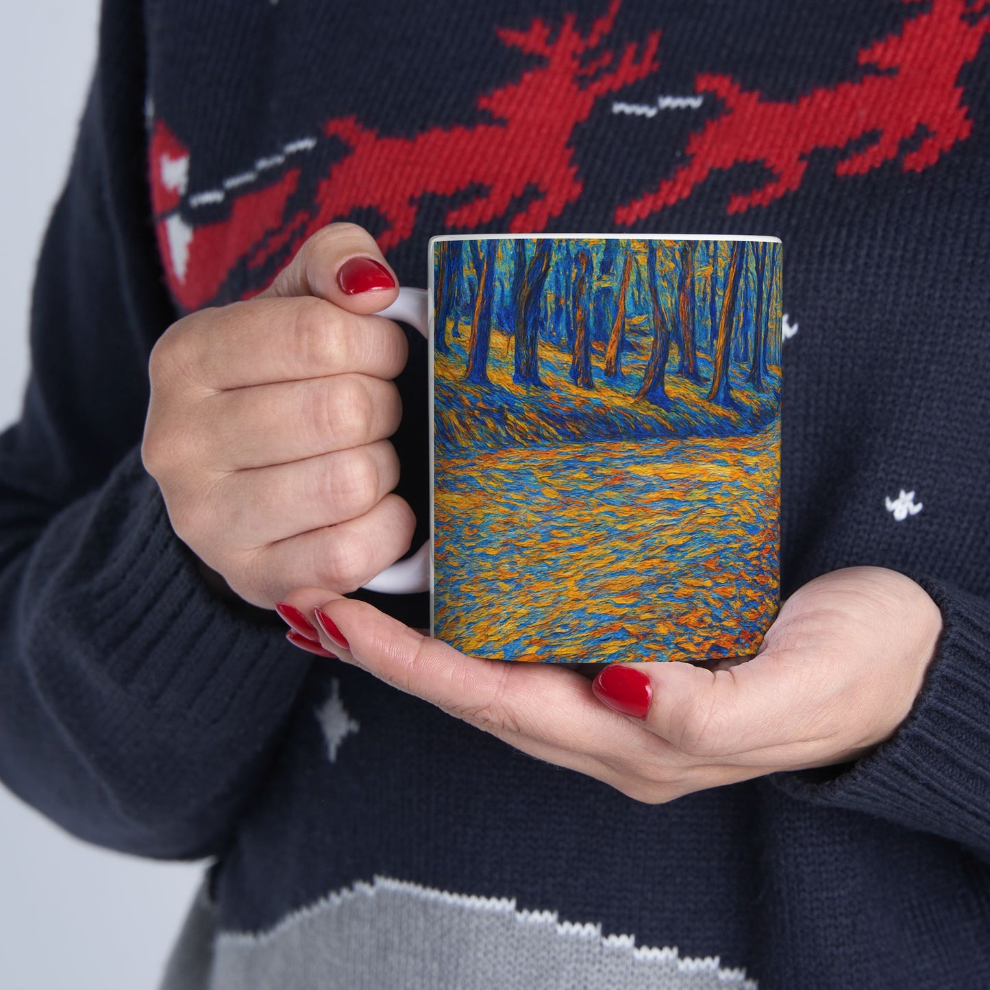 Colorful Abstract Pathway Ceramic Mug