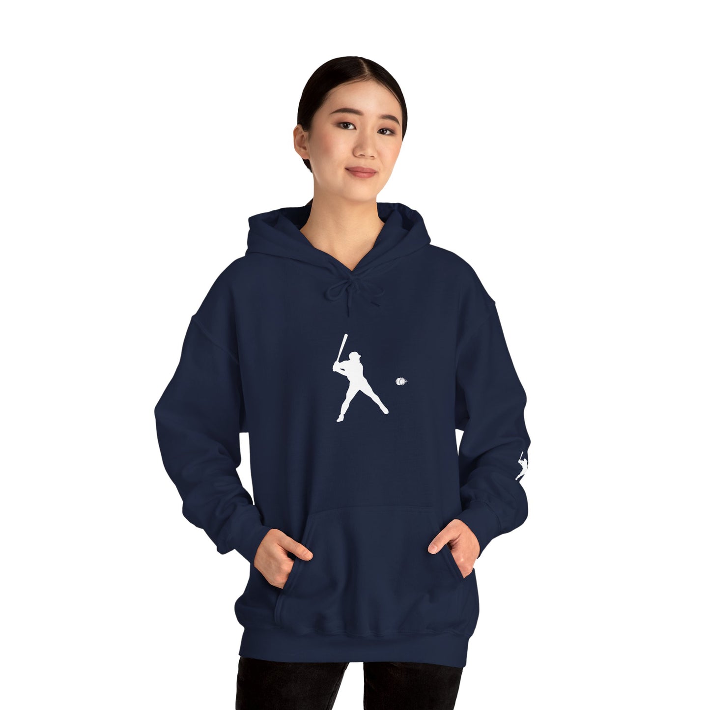 Sporty Unisex Baseball Hooded Sweatshirt, Casual Hoodie for Athletes, Perfect for Gifts, Comfy Streetwear, Ideal for Sports Events, Personal Use