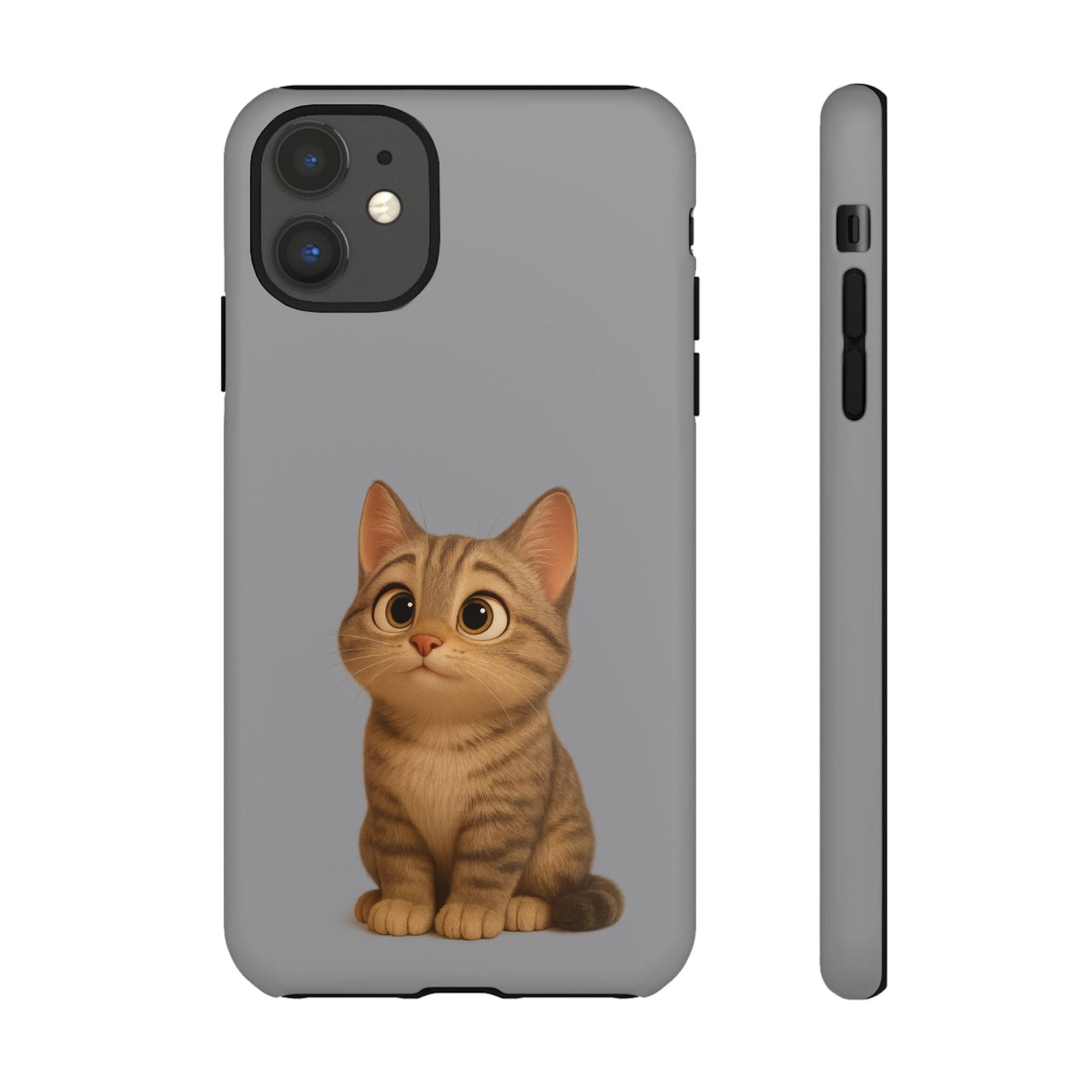 Cute Cat Phone Case, Kawaii Pet Accessory, Gift for Cat Lovers, Animal Phone Cover for Kids, Unique Kitty Design, Birthdays, Holidays