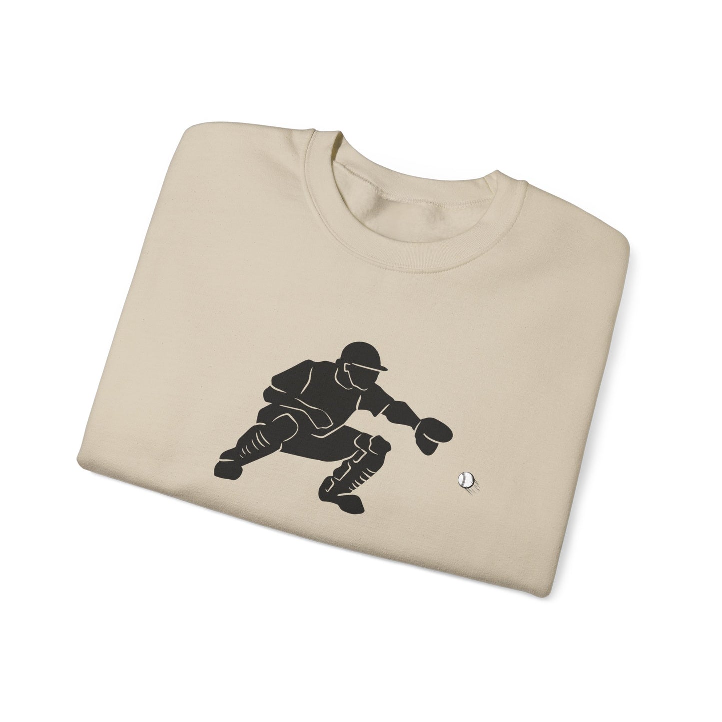 Baseball Catcher Crewneck Sweatshirt | Unisex Sports Apparel | Perfect for Game Days, Gifts, and Casual Wear | Baseball Lover's Gift