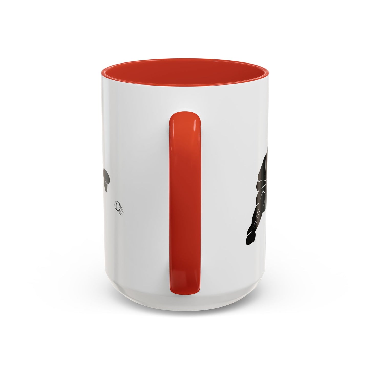 Baseball Catcher Coffee Mug, Sports Gift for Coaches, Black Accent Mug for Fans, Perfect for Birthdays & Celebrations, Unique Cup